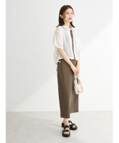 Green Parks シアー裾ドロストシャツ