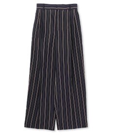 BEIGE， PALMER / ストライプ2タックワイドパンツ