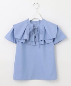 Feroux 【洗える】バイカラー ブラウス