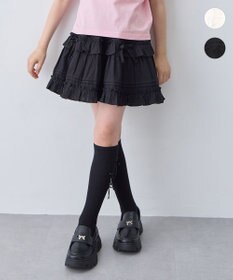 ANY KIDS 【洗濯機可能】カラミドビー ティアードスカパン ブラック