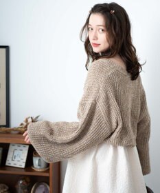 WEGO リボンニットボレロ