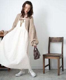 WEGO リボンニットボレロ