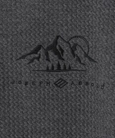 JOSEPH ABBOUD MOUNTAIN 【ソフト/吸水速乾/ライナードッキング対応】メランジバック メッシュ ジップ カットソー