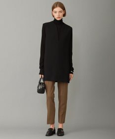 ICB L 【洗える】ウール2WAYストレッチ テーパードパンツ