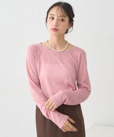 earth music&ecology クルーネックシアーテレコプルオーバー