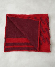 POLS ジャガード織 ウールカットジャガード　ストール