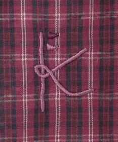 組曲 KIDS 【150-160㎝】チェックラッフル ブラウス