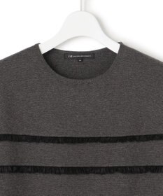 23区 L 【WEB&一部店舗限定/滝沢眞規子さん着用】フリルボーダー ニット