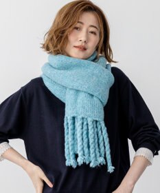 23区 【見上愛さん着用】ブラッシュドエアーウール ニット マフラー