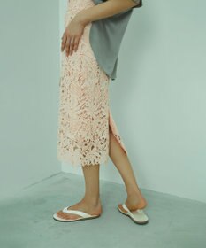 BEIGE， NARCISSUS / レーススカート