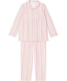 Wing パジャマ 長袖 長ズボン 綿100％(肌側) キルトニット素材 保温性 すっきりシルエット シャツタイプ 上下セット レディース EP6006 ウイング／ワコール