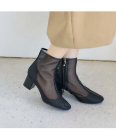 MODE ET JACOMO <noyau>ブロックヒールチュールブーツ