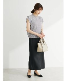 Green Parks 麻調Ｉラインスカート