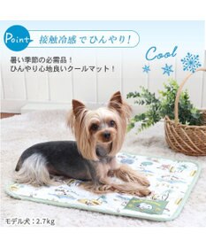 PET PARADISE 犬 クール マット 冷感 スヌーピー 柔らか サーフ 柄クールマット (48×40cm)  四角 接触冷感