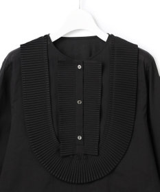 23区 【GOLD LABEL】トリアセテートオーガンジー プリーツブラウス