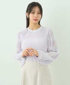 earth music&ecology マジョリカプリーツブラウス