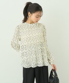 earth music&ecology マジョリカプリーツブラウス