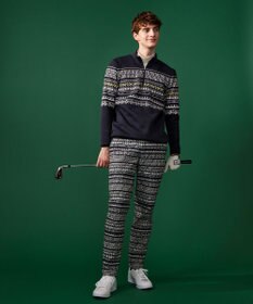 23区GOLF 【MEN】ノルディック柄 キルティング パンツ