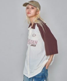 WEGO 【ユニセックス着用ITEM】ラグラングラフィックシャツ（SS）