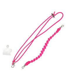 UNBILLION ペルケ perche / 蛍光レザーストラップ付き・チャームポーチショルダー