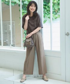 ANY 【洗濯機可能/セットアップ対応/ウエストゴム】イージィケア美脚ワイドパンツ