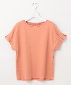 J.PRESS LADIES 【WEB限定カラーあり・接触冷感・UVケア】コンパクトコットンスムース タックスリーブ カットソー
