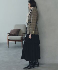 YECCA VECCA アシンメトリーラッフルスカート