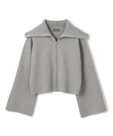 uncrave カシミヤブレンドニット ジップアップブルゾン