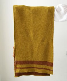 POLS ジャガード織 ウールカットジャガード　ストール