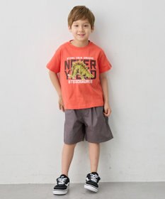 ANY KIDS 【洗濯機可能】恐竜プリント 半袖Tシャツ