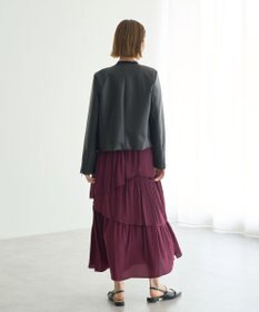 YECCA VECCA アシンメトリーラッフルスカート