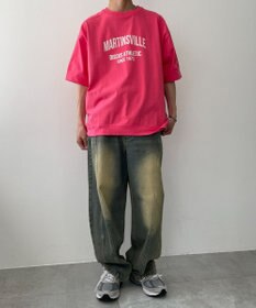 WEGO 【綿100%/MLサイズ展開】DISCUS　ルーズカレッ１００％