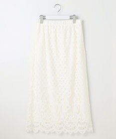 自由区 【SHIHOさん着用・こだわり素材・セットアップ対応】パネルレース スカート