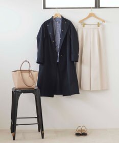 組曲 【美シルエット・ストレッチ・シワになりにくい】オシャクロス ガウチョパンツ