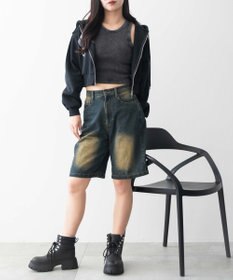 WEGO 【カップ付きインナー】ヴィンテージウォッシュカップインアメスリタンク