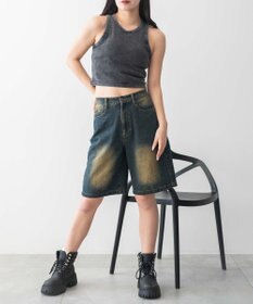 WEGO 【カップ付きインナー】ヴィンテージウォッシュカップインアメスリタンク