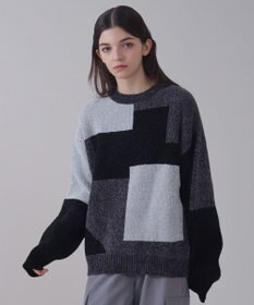 WEGO 【ユニセックス着用ITEM】ベロアモールカラーブロックプルオーバー