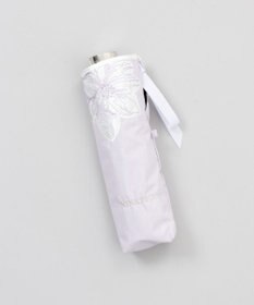 AURORA 【 NINA RICCI（ニナリッチ）】アップリケ刺しゅう/パイピング晴雨兼用傘（折りたたみ傘）