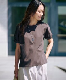 J.PRESS LADIES 【WEB限定カラーあり・洗える】コットンスムース ハシゴレース カットソー