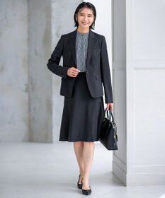 23区 S 【洗える】ライトバックサテンアムンゼン ハウンドトゥース プリント ブラウス