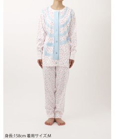 tsumori chisato SLEEP ツモリチサト パジャマ 長袖 長ズボン ルームウェア 綿100%(本体) 肌側起毛 スムース素材 上下セット 前開き tsumori chisato SLEEP UDW443 /ワコール