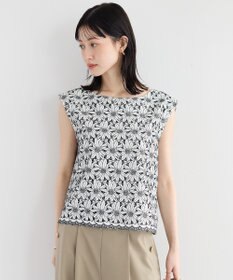 YECCA VECCA フラワーレースブラウス