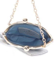 LANVIN en Bleu オリオン リボン口金小銭入れ