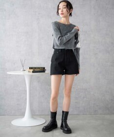 WEGO 台形デニムショートパンツ