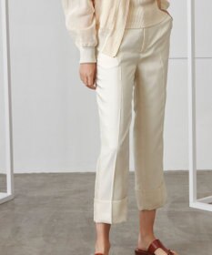 BEIGE， CARO / クロップドパンツ