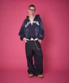 WEGO 【ユニセックス着用ITEM】グラフィックZIPパーカー