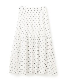 GRACE CONTINENTAL シアードットプリントスカート