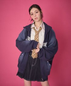 WEGO 【ユニセックス着用ITEM】グラフィックZIPパーカー