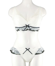 San-ai Resort（三愛水着楽園） レーシーバイカラーノンワイヤーブラセット 【northerly】