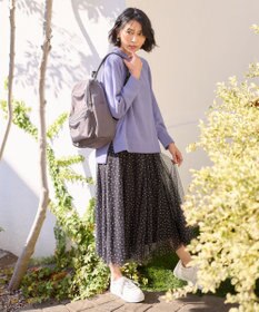 ANY 【ウエストゴム】チュールフレアースカート